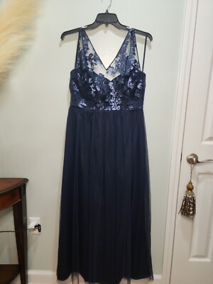 ebay ladies formal dresses Plus-sized Blue Forced To Wear A Wedding Dress