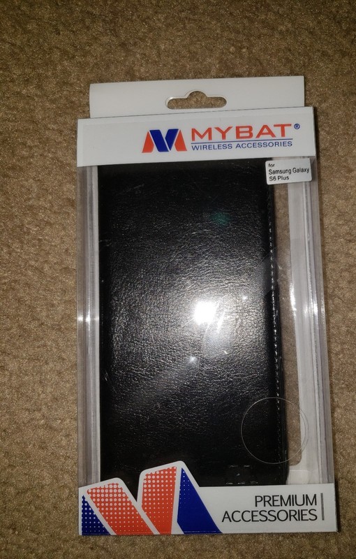 MYBAT Black Leather Case for Samsung Galaxy S6 Plus--New and Unused