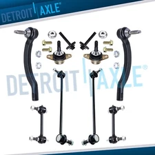 Front Lower Ball Joint Sway Bar Outer Tie Rod for 2001 - 2006 Volvo S60 S80 V70