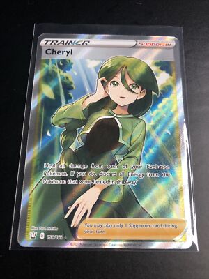 cheryl pokemon card full art Pokémon TCG Cheryl 159/163 MINT Battle Styles FULL ART TRAINER CARD Pack  Fresh