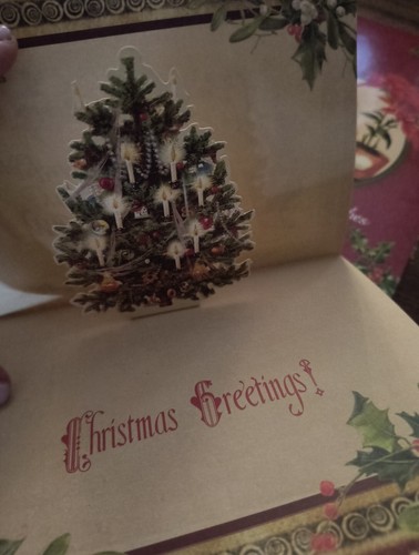 Lot Of 18 Vintage Style Pop Up Christmas Greeting Cards With Envelopes NOS - Picture 6 of 12
