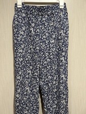 Jessica Simpson Blue/Navy/Black Floral Pull-On Soft Pants Variety Of Sizes
