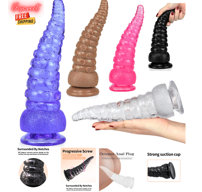 Dildo Tentacle Realistic Anal Big Hand Dong Huge Butt Plug for Women-Men  Sex-Toy | eBay