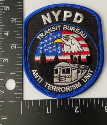 個人装備 NYPD TRANSIT BUREAU ANTI TERRORISOM UNIT NYPD NEW YORK TRANSIT BUREAU ANTI TERRORISM UNIT CLOTH PATCH | eBay