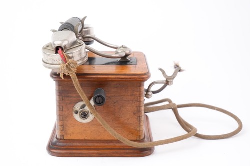 Vintage Telefon Art Marty Um 1910 - Burgunder Hersteller - Afbeelding 3 van 9