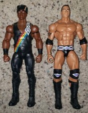 WWE Elite The Rock Faarooq Flashback Series Figures