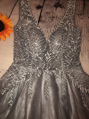 gb formal dresses Long Formal Beaded Mother of the Bride DressMGNY 72820 main image 0
