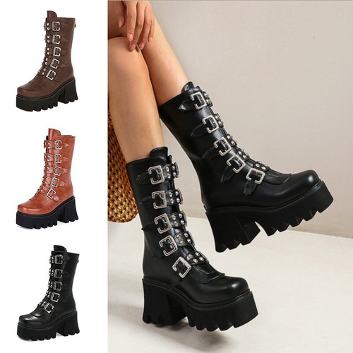 goth high heel boots