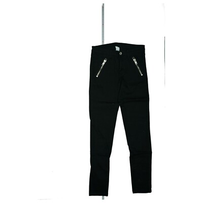 VILA Jeans Hose Damen Slim low Legging Skinny stretc Zip XS W24 L28 schwarz NEU.