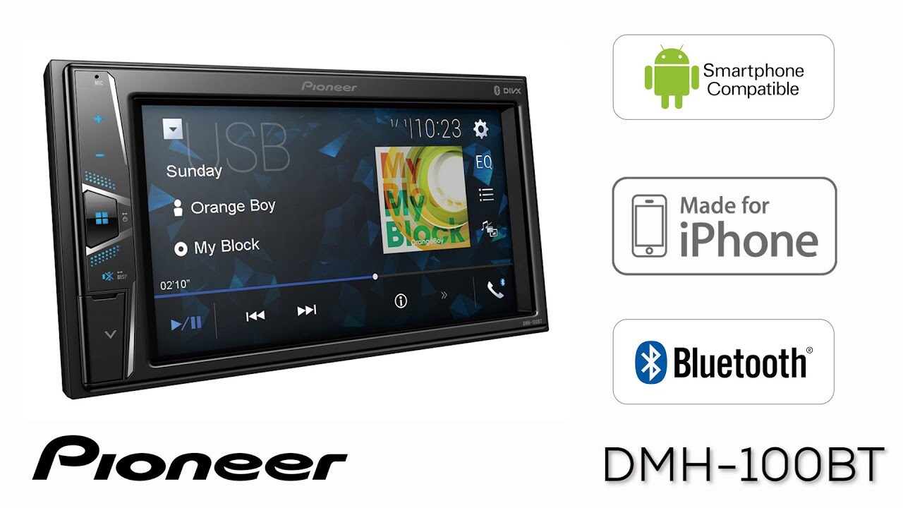 Pioneer Digital Media Car Stereo Receiver 6.2" WVGA Display & Built-in