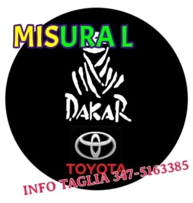 Housse de roue d'escorte 4x4 DESIGN DAKAR LOG TOYOTA LAND CRUISER RAV4 - Photo 1/4