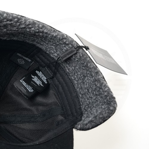 Harley Davidson Willie G Skull Biker Flap Winter Hat Black Fitted 7 3/8 Medium - 第 11/11 張圖片