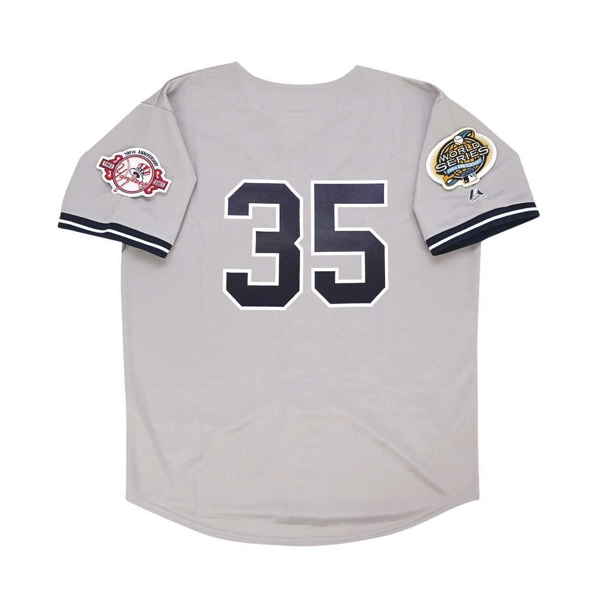 Mike Mussina 2003 New York Yankees World Series Road Jersey Men's