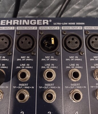Behringer Eurodesk MX3282A 32-Channel 8-Bus Mixer Console w Behringer Eurodesk MX3282A 32-Channel 8-Bus Mixer Console w