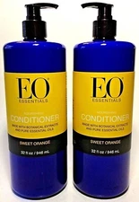 (2 Pack) EO Essential Oils - SWEET ORANGE - CONDITIONER - 32 oz - PRIORITY MAIL