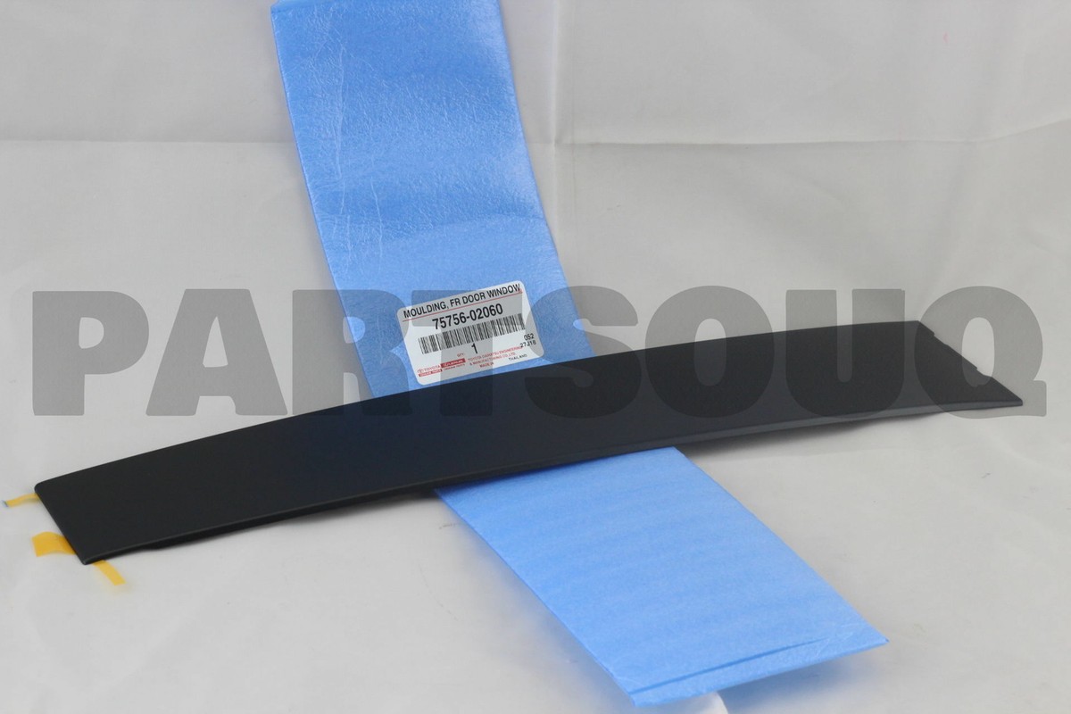 7575602060 Genuine Toyota MOULDING, FRONT DOOR WINDOW FRAME, REAR 