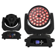 LED 36x18W RGBWA UV Wash Zoom Moving Head Light Button Version For Dj Disco KTV