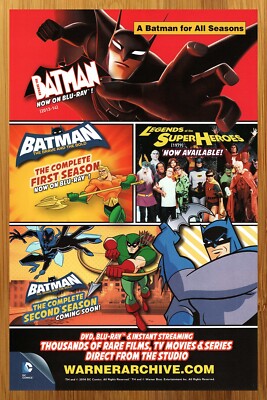 2014 Batman TV Series Print Ad/Poster Animated Brave Bold DVD Blue-Ray ...