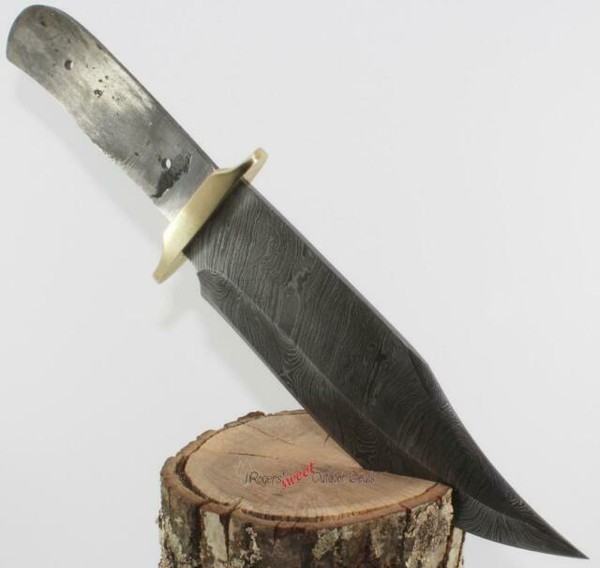 13.25" Carbon Steel Bowie Blank Custom Knife Making Skinning Hunting