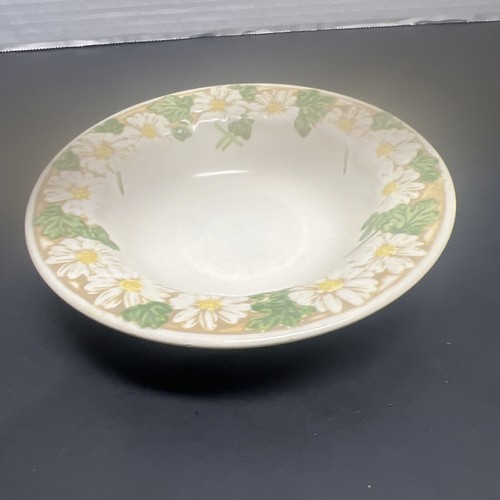 Metlox White Poppy Trail Sculptured Daisy Flower Dessert , Fruit Bowl - Picture 7 of 13