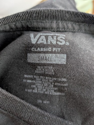 Camiseta negra Vans Mushroom Space para hombre, talla pequeña - Imagen 5 de 5