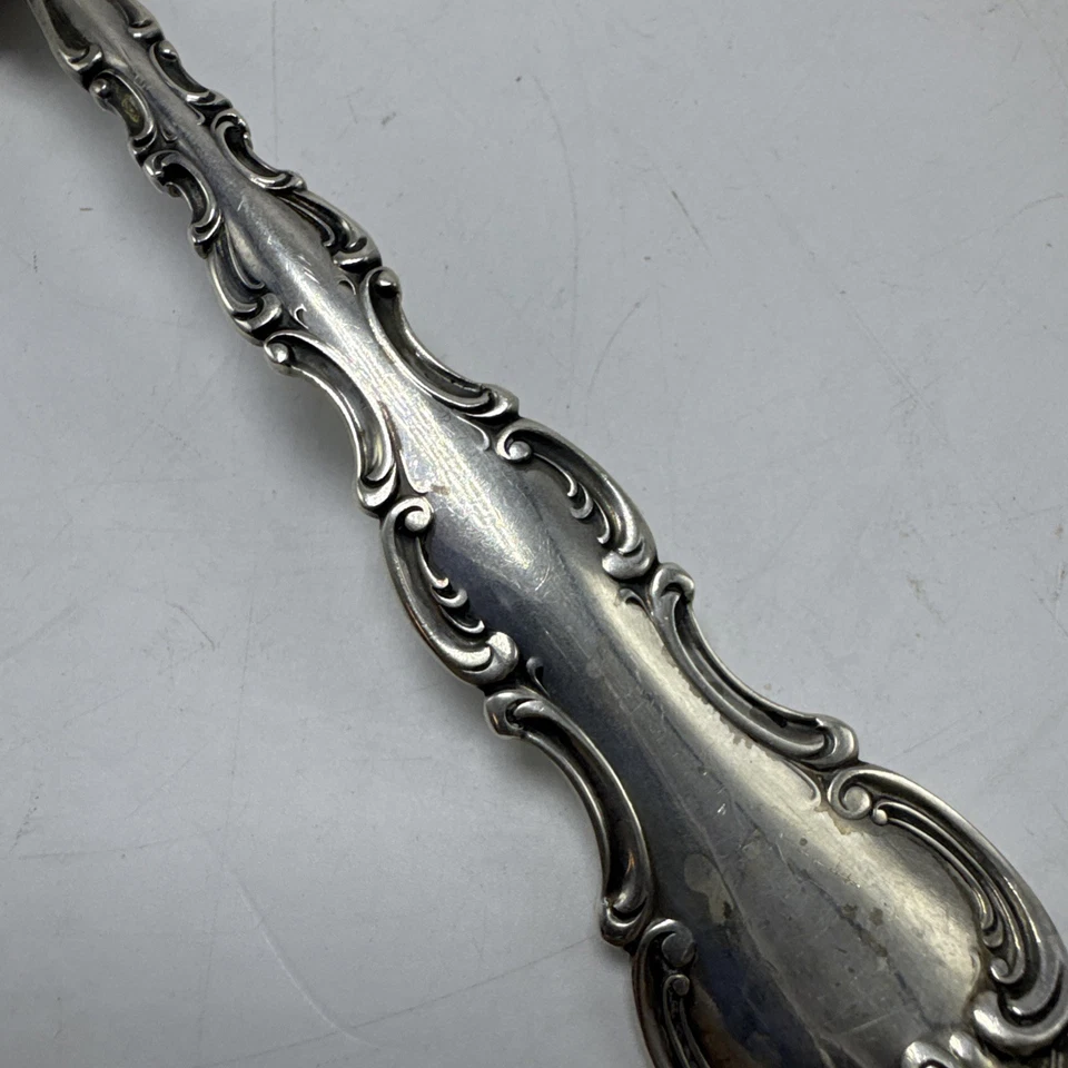 Cuchara para servir Gorham Strasbourg Sterling 8 1/2" Foto 3 de 4
