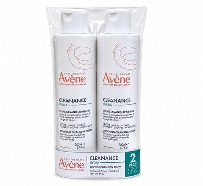 Avène Cleanance HYDRA Soothing Cream, Rich Moisturizer 6.7 Oz Each, (2 PACK)