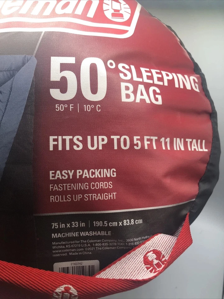 Saco de dormir Coleman Bannack 50 grados - azul Foto 2 de 3