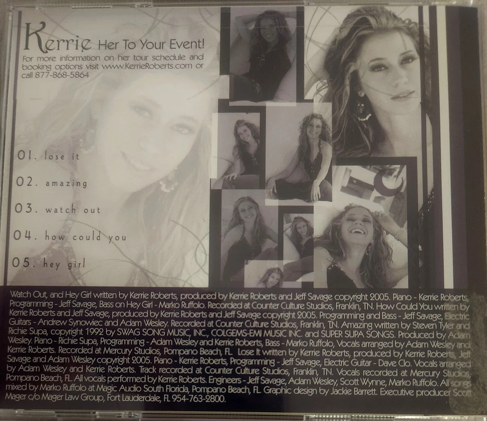 KERRIE ROBERTS: LOSE IT - ULTRA RARE - INDIE CHRISTIAN POP/ROCK - 2005 CD Foto 4 de 4