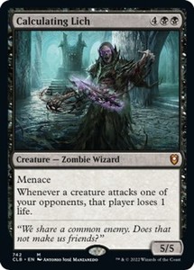 Calculating Lich 742 Commander Legends: Battle for Baldur's Gate