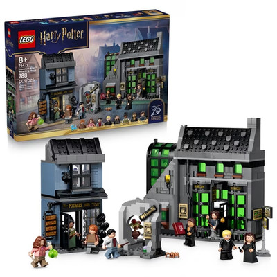 Harry Potter Knockturn Alley Wizarding Shops - Building Toy for Boys & Girls, Ag