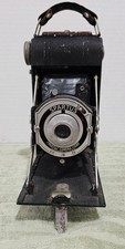 Spartus Vintage Folding Camera Black Classic Collectible Photography Equipment