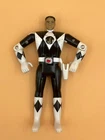 Vintage 1993 Mighty Morphin Power Rangers Black Ranger Flip Head Figure Bandai