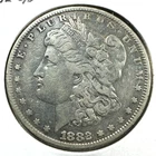 1882-O/S $1 Morgan Silver Dollar, with Graffiti (89007)