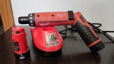 Milwaukee M4 Electric Screwdriver Kit Slightly Used 