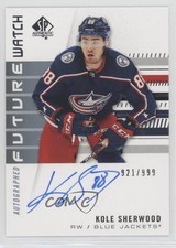 2019-20 SP Authentic Future Watch Rookies 921/999 Kole Sherwood #177 Auto 0y3