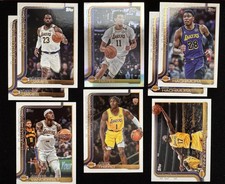 Topps 8-Card Lot 2024-25 Lakers Lot - James (x2) Hayes, Hachimura (x2) and more
