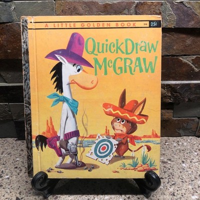 Vintage 1960 Little Golden Book Quick Draw McGraw #398  1st Edition 1960