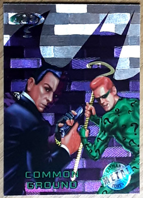 1995 Batman Forever Silver Flasher Card 20 COMMON GROUND.