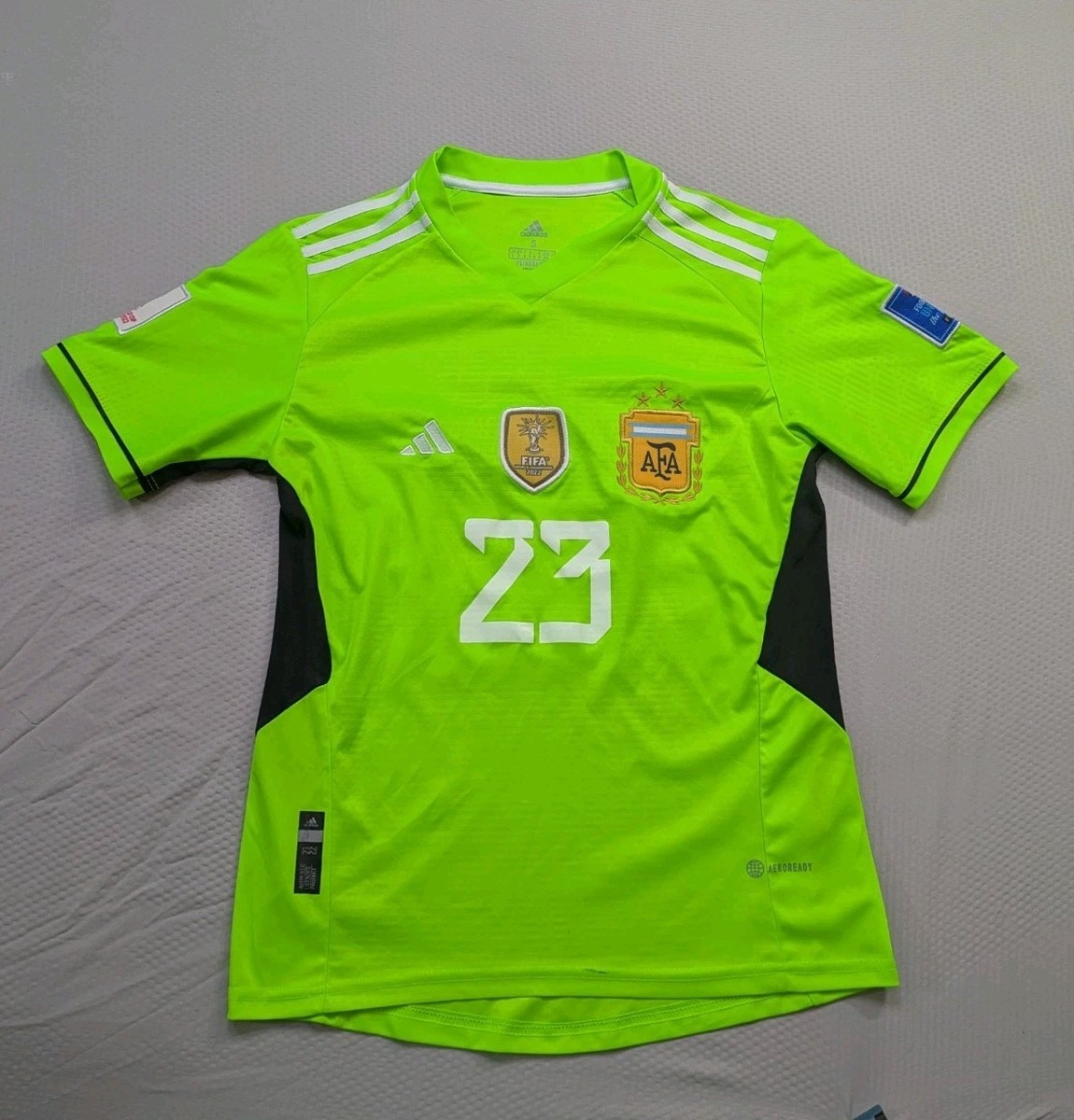 Adidas 2022 Argentina Goalkeeper Jersey #23 EMILIANO MARTINEZ