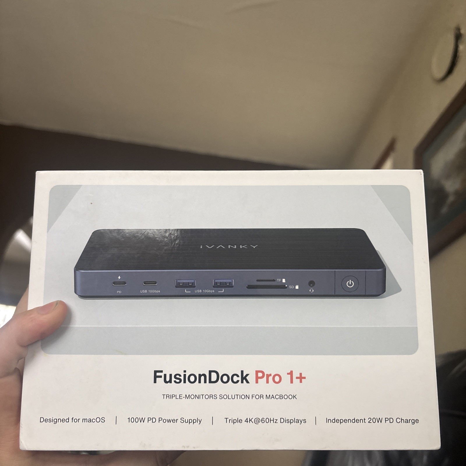iVanky Fusion Dock Pro 1+ Triple Monitors Solution For Macbook - New Open Box