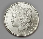 1887 Morgan Silver Dollar Almost Uncirculated 90% Silver Actual Coin Pictured