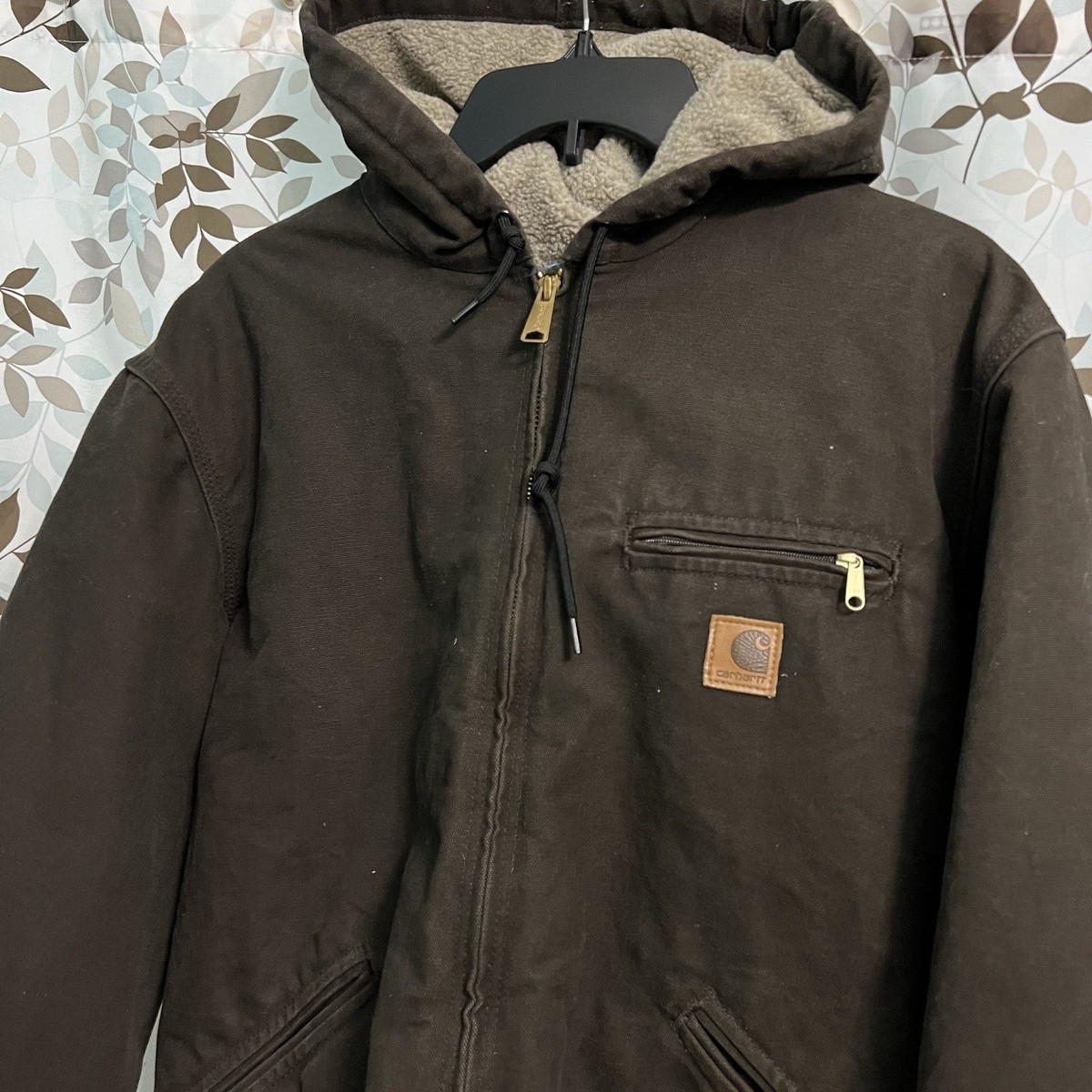 38×32 Carhartt 極上フェード 一点物 ヴィンテージ Y2K Vintage Y2K Carhartt J141 WAL brown Sierra work wear jacket Medium