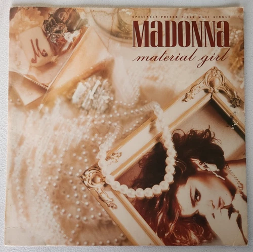 MADONNA Material Girl 12 Inch Single LP~45 RPM~1984 SIRE Records