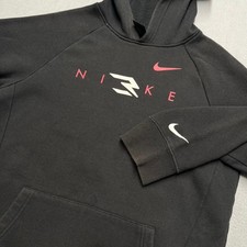 Nike Kids 13-15 Russell Wilson Black Graphic Hoodie Pullover LS Sweatshirt