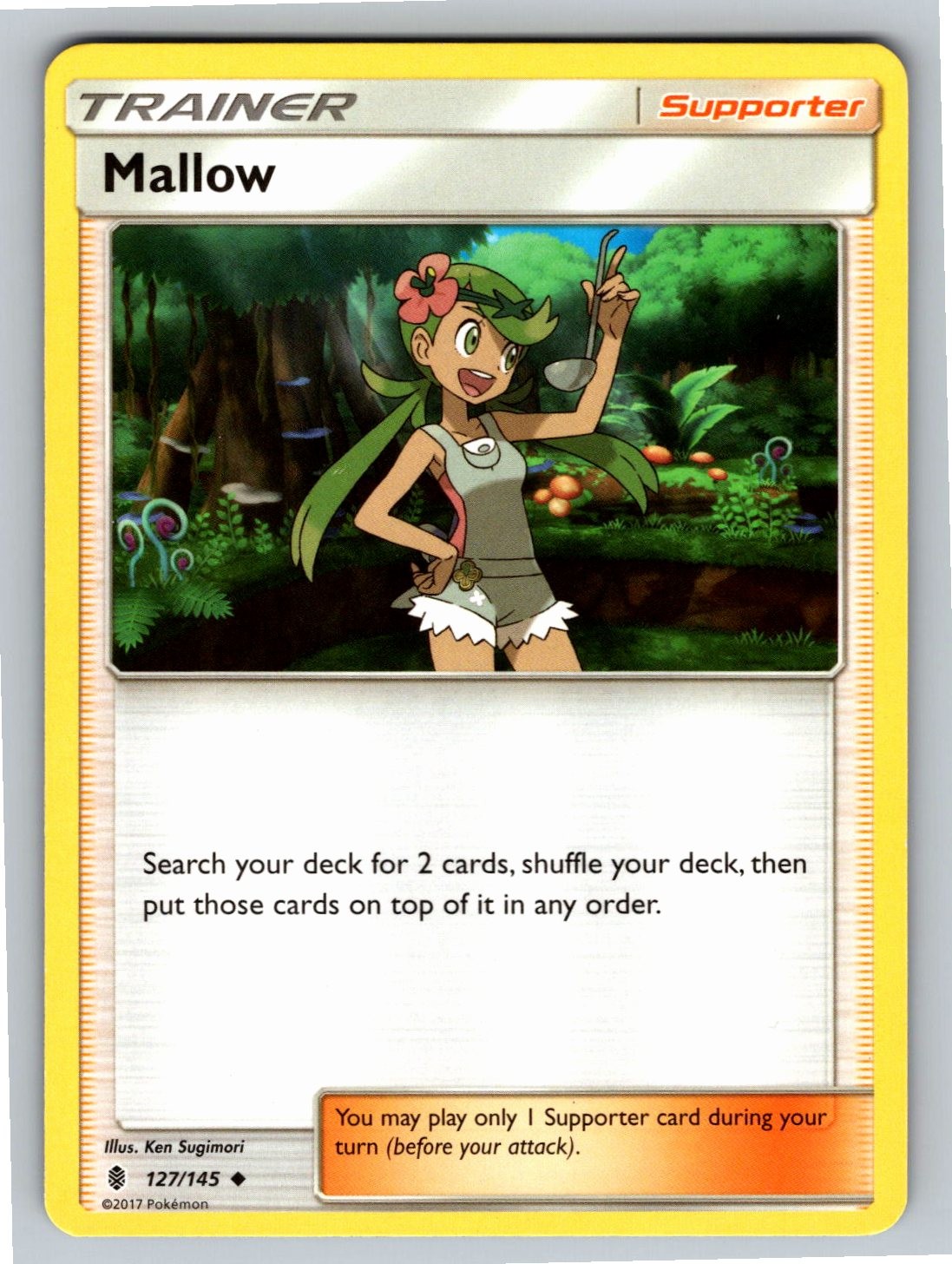 Mallow 127/145 Uncommon Guardians Rising Pokemon Near Mint