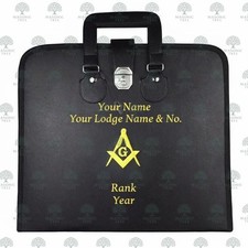 Masonic Blue Lodge Master Mason Embroidered Soft Case - Fully Personalized