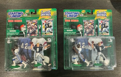 #ad 2 1998 Kenner Starting Lineup Troy Aikman Emmitt Smith Classic Doubles Cowboys $35.00