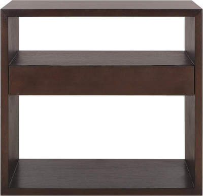 Munson Dark Oak Console Table with 2 Shelves and 1 Drawer - Fully Assembled