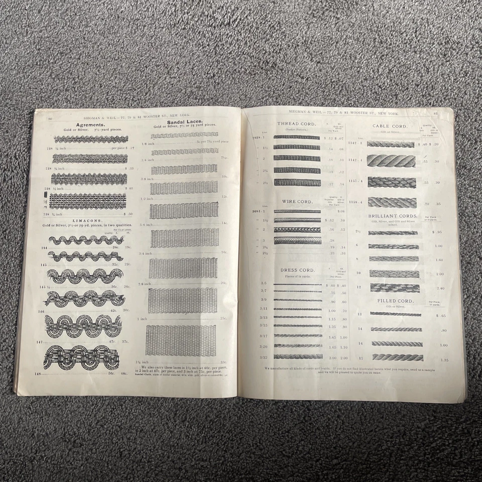 Siegman & Weil Gold Silver Trimmings Catalog #6 4th Edition New York Hollywood - image 4 of 4